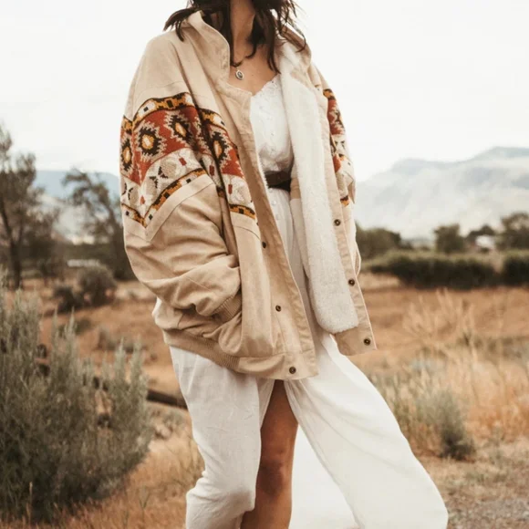 Tan and Brown Women's Jacket - Picture 16 of 16